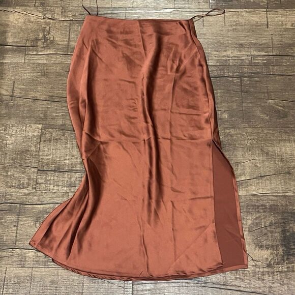 Princess Polly Copper Midi Skirt - Picture 4 of 5